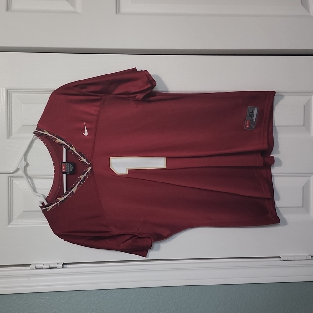 Womens Nike FSU v-neck Jersey College